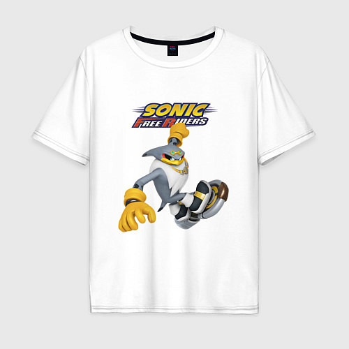 Мужская футболка оверсайз Albatross Sonic Free Riders Video game / Белый – фото 1