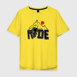 Мужская футболка оверсайз Ride bicycle