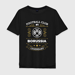Футболка оверсайз мужская Borussia FC 1, цвет: черный