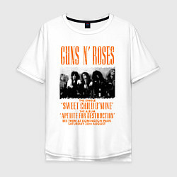 Мужская футболка оверсайз GUNS-N-ROSES АФИША