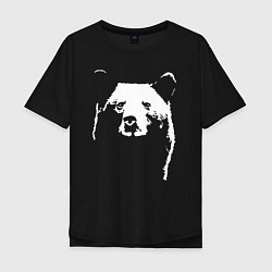 Мужская футболка оверсайз Медвежий лик