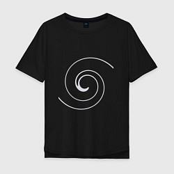 Мужская футболка оверсайз Спираль Вселенной