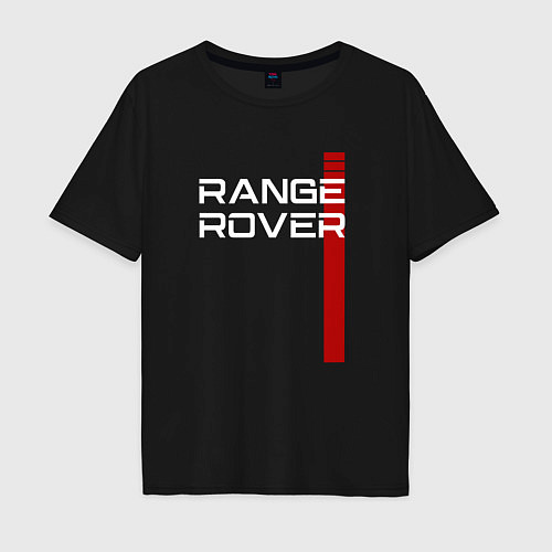 Мужская футболка оверсайз RANGE ROVER LAND ROVER / Черный – фото 1
