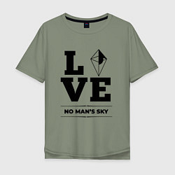 Мужская футболка оверсайз No Mans Sky Love Classic