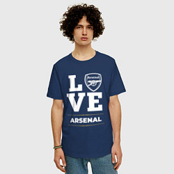 Футболка оверсайз мужская Arsenal Love Classic, цвет: тёмно-синий — фото 2
