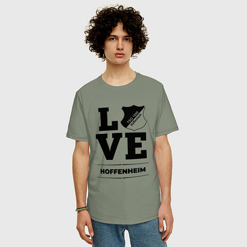 Мужская футболка оверсайз Hoffenheim Love Классика / Авокадо – фото 3
