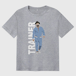 Футболка оверсайз мужская Тренер Джентельменов, цвет: меланж