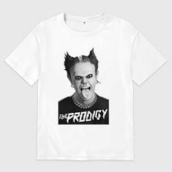 Футболка оверсайз мужская The Prodigy - firestarter, цвет: белый