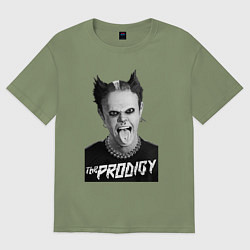 Футболка оверсайз мужская The Prodigy - firestarter, цвет: авокадо