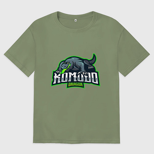 Мужская футболка оверсайз Komodo / Авокадо – фото 1