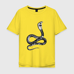 Футболка оверсайз мужская Кобра Cobra, цвет: желтый