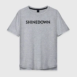 Мужская футболка оверсайз Shinedown лого