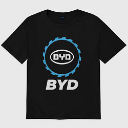 Футболка оверсайз мужская BYD в стиле Top Gear, цвет: черный