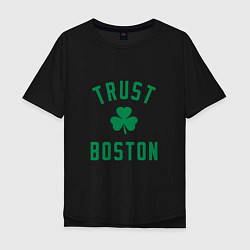 Футболка оверсайз мужская Trust Boston, цвет: черный