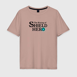 Мужская футболка оверсайз The Rising of the Shield Hero logo black color