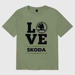 Мужская футболка оверсайз Skoda Love Classic