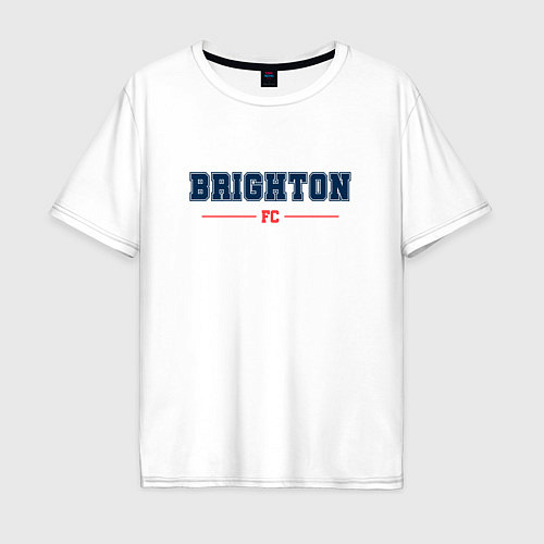 Мужская футболка оверсайз Brighton FC Classic / Белый – фото 1