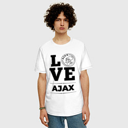 Футболка оверсайз мужская Ajax Love Классика, цвет: белый — фото 2