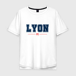 Футболка оверсайз мужская Lyon FC Classic, цвет: белый