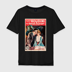 Футболка оверсайз мужская Poster Harry Houdini Episode Ten, цвет: черный