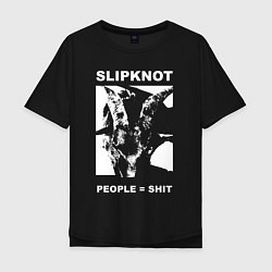 Мужская футболка оверсайз Slipknot People Shit