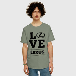 Футболка оверсайз мужская Lexus Love Classic, цвет: авокадо — фото 2