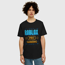 Футболка оверсайз мужская Игра Roblox PRO Gaming, цвет: черный — фото 2