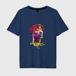 Мужская футболка оверсайз Tupac Color