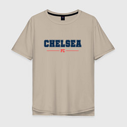 Футболка оверсайз мужская Chelsea FC Classic, цвет: миндальный