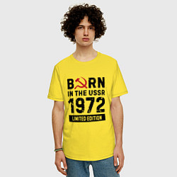 Футболка оверсайз мужская Born In The USSR 1972 Limited Edition, цвет: желтый — фото 2