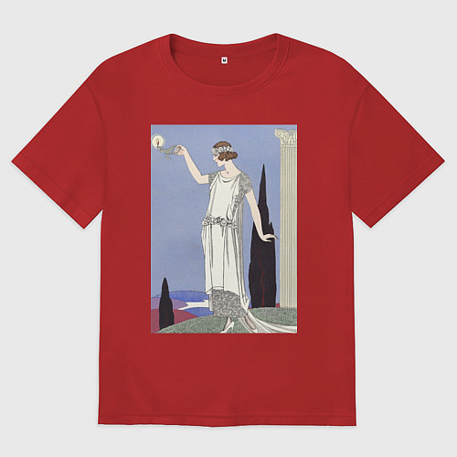 Мужская футболка оверсайз Robe du Soir, de Worth Муза / Красный – фото 1