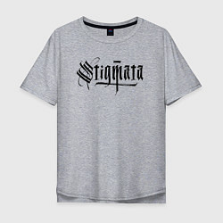 Мужская футболка оверсайз Stigmata логотип