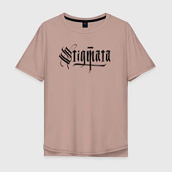 Мужская футболка оверсайз Stigmata логотип