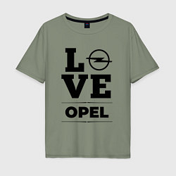 Мужская футболка оверсайз Opel Love Classic