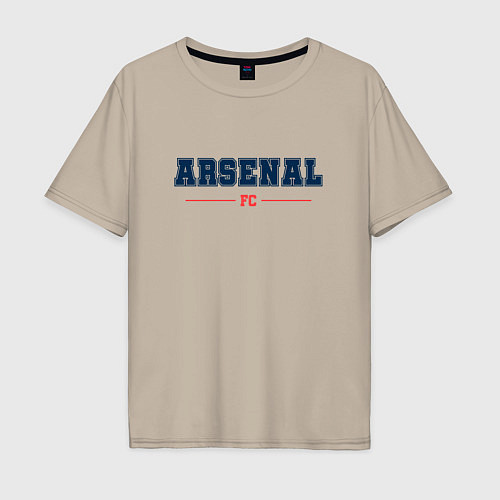 Мужская футболка оверсайз Arsenal FC Classic / Миндальный – фото 1