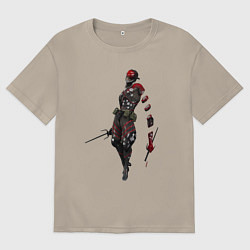 Футболка оверсайз мужская Monsoon 976-AZQEE, цвет: миндальный