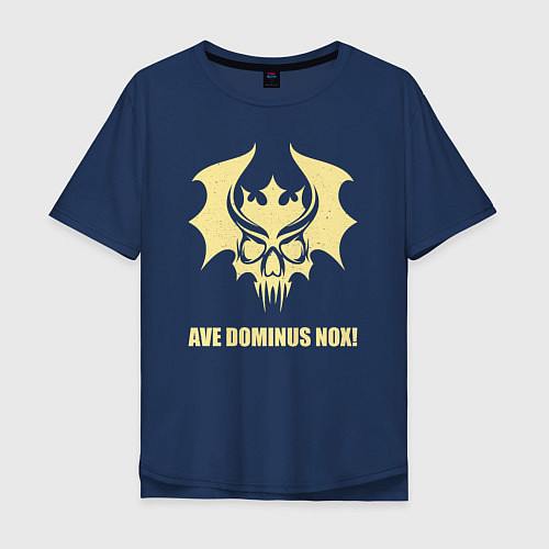 Мужская футболка оверсайз Корона Нокс винтаж / Тёмно-синий – фото 1