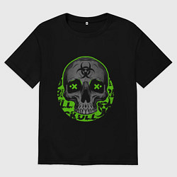 Мужская футболка оверсайз SKULL TOXIC