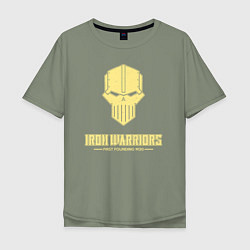 Мужская футболка оверсайз Железные воины лого винтаж