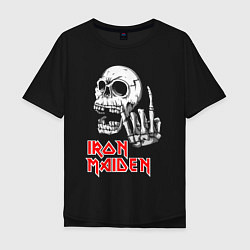 Мужская футболка оверсайз Iron Maiden, Череп