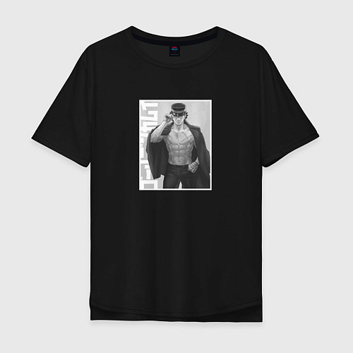 Мужская футболка оверсайз Саити art Золотое божество / Черный – фото 1