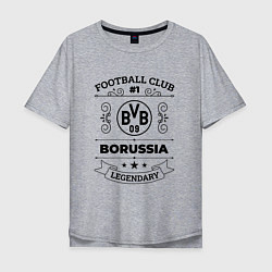 Футболка оверсайз мужская Borussia: Football Club Number 1 Legendary, цвет: меланж