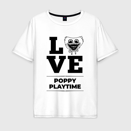 Мужская футболка оверсайз Poppy Playtime Love Classic / Белый – фото 1