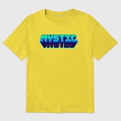 Футболка оверсайз мужская Мистический логотип, цвет: желтый