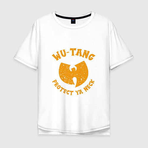 Мужская футболка оверсайз Protect Ya Neck Wu-Tang / Белый – фото 1