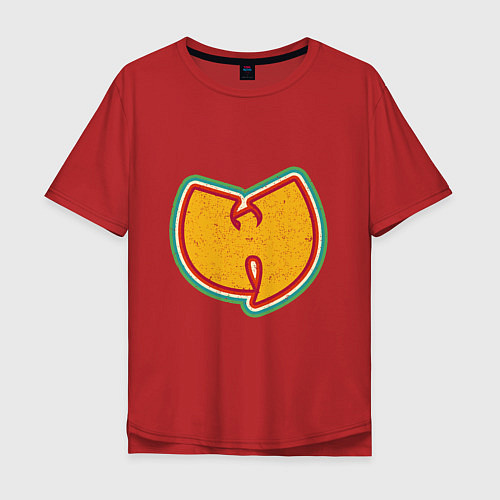Мужская футболка оверсайз Wu-Tang Colors / Красный – фото 1