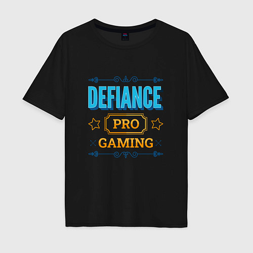 Мужская футболка оверсайз Игра Defiance PRO Gaming / Черный – фото 1