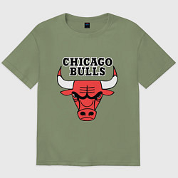 Мужская футболка оверсайз Chicago Bulls