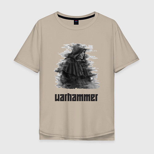Мужская футболка оверсайз Warhammer Fantasy / Миндальный – фото 1