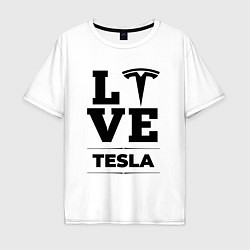 Мужская футболка оверсайз Tesla Love Classic